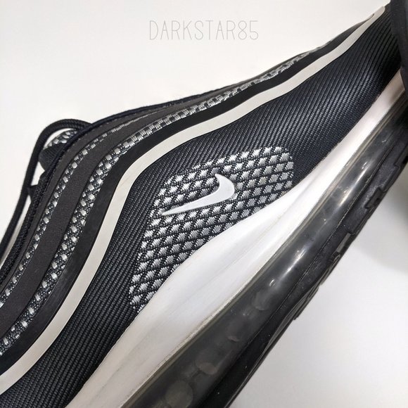 Nike Air Max 97 Black, White, Pure Platinum, & Anthracite Men's Sneakers 2017 - Picture 5 of 10